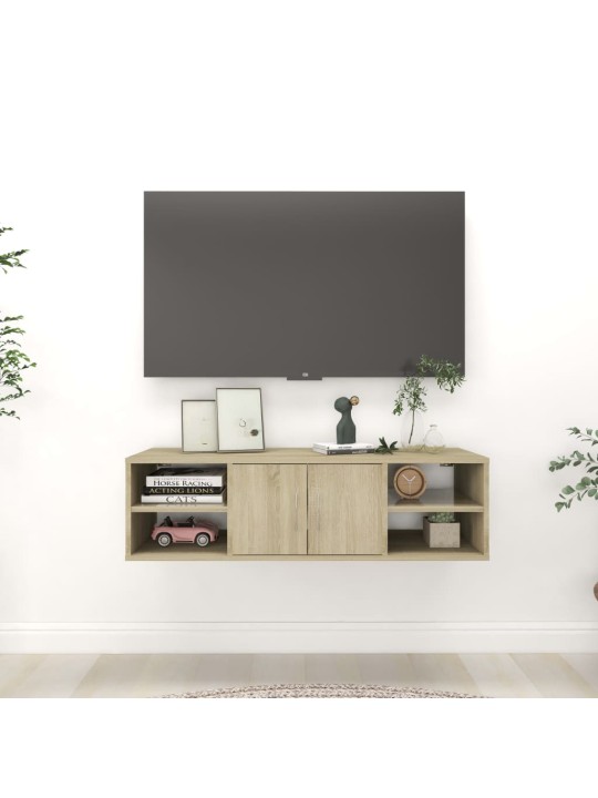 Sienas plaukts, ozolkoka krāsa, 102x30x29 cm, inženierijas koks