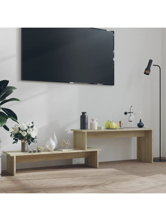 Tv plaukts, 180x30x43 cm, ozolkoka krāsā, inženierijas koks