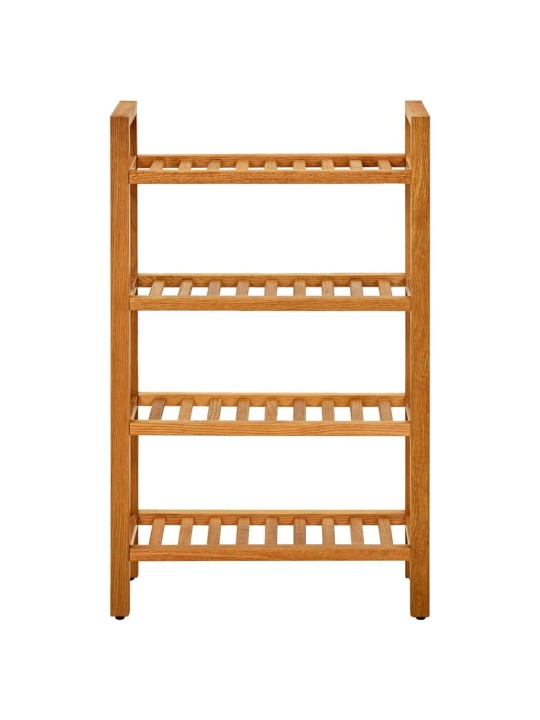 Apavu skapis ar 4 plauktiem, 50x27x80 cm, ozola masīvkoks
