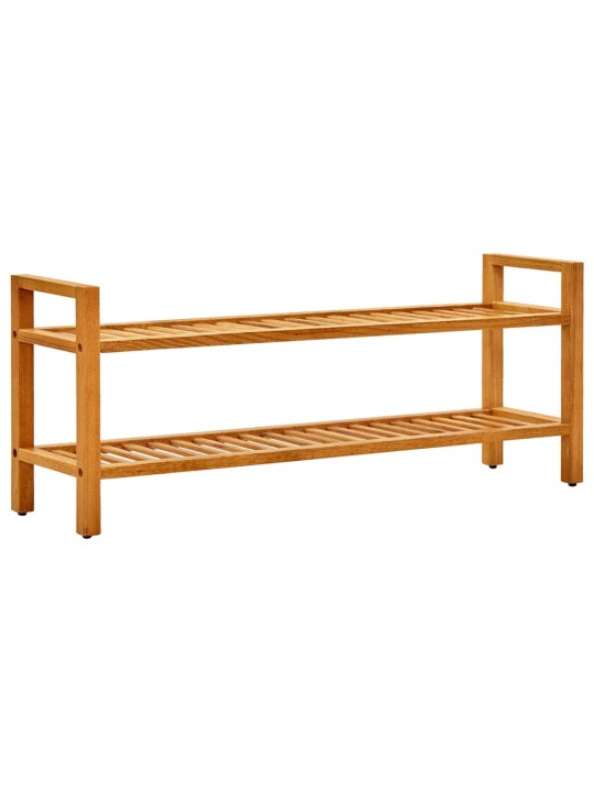 Apavu skapis ar 2 plauktiem, 100x27x40 cm, ozola masīvkoks