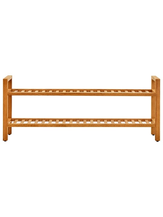 Apavu skapis ar 2 plauktiem, 100x27x40 cm, ozola masīvkoks
