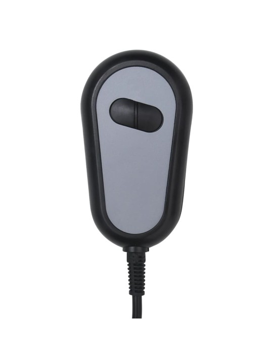 Elektrisks masāžas krēsls, gaiši pelēks audums