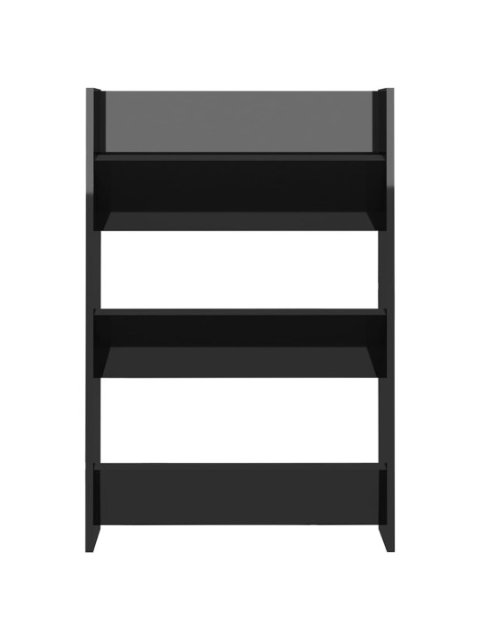 Sienas apavu plaukti, 2 gb., melni 60x18x90cm inženierijas koks