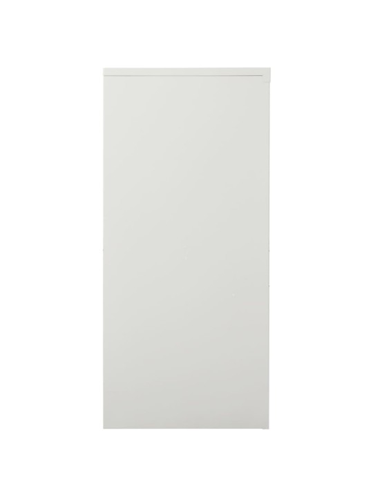 Skapītis ar bīdāmām durvīm, 90x40x90 cm, gaiši pelēks, tērauds