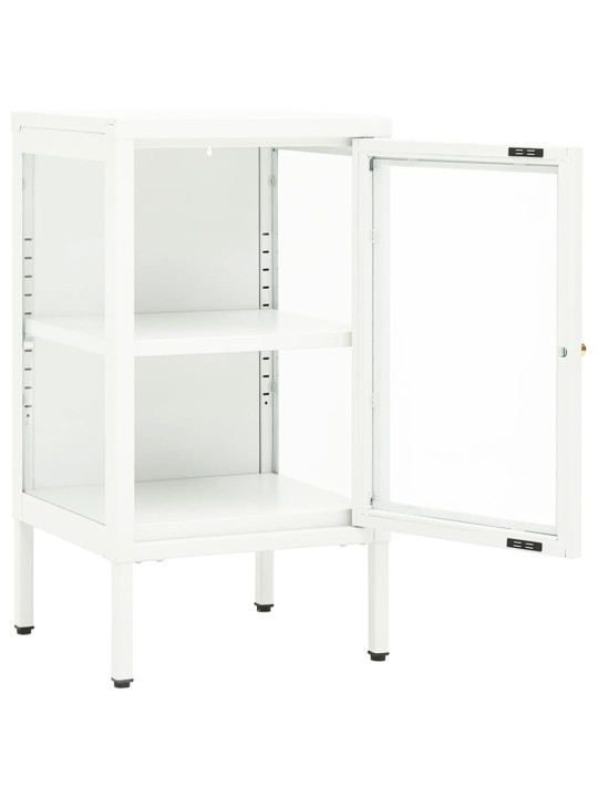 Kumode, 38x35x70 cm, metāls un stikls