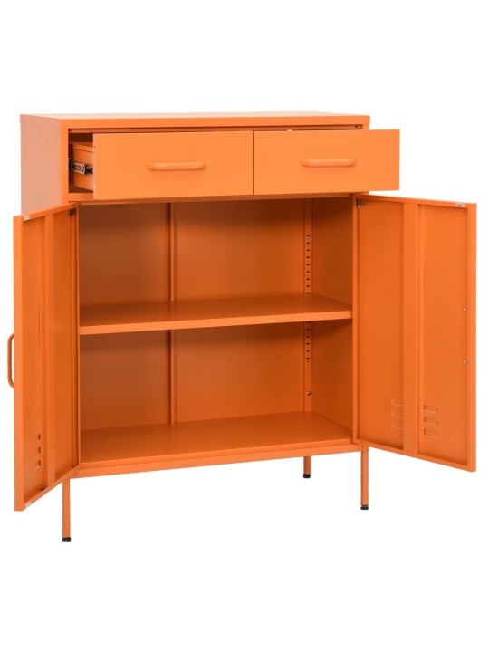 Skapītis, 80x35x101,5 cm, tērauds, oranžs