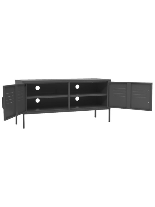 Tv skapītis, 105x35x50 cm, tērauds, antracītpelēks