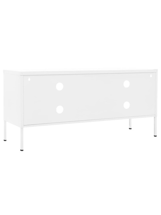 Tv skapītis, 105x35x50 cm, tērauds, balts