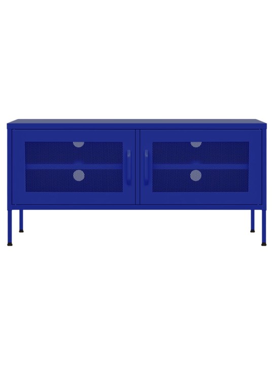 Tv skapītis, 105x35x50 cm, tērauds, tumši zils