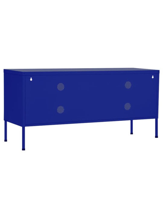 Tv skapītis, 105x35x50 cm, tērauds, tumši zils