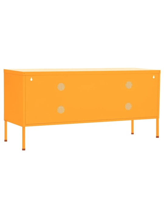 Tv skapītis, 105x35x50 cm, tērauds, sinepju dzeltens