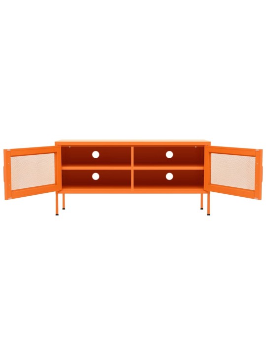 Tv skapītis, 105x35x50 cm, tērauds, oranžs