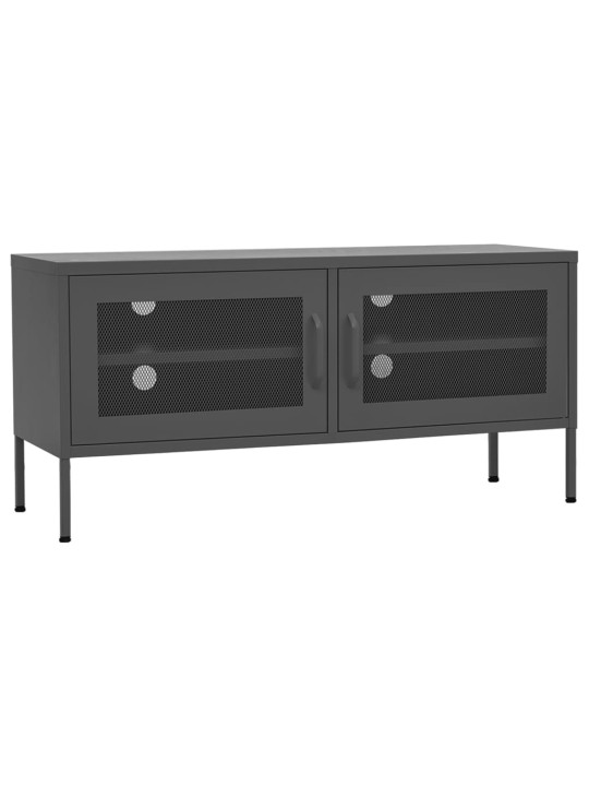Tv skapītis, 105x35x50 cm, tērauds, antracītpelēks