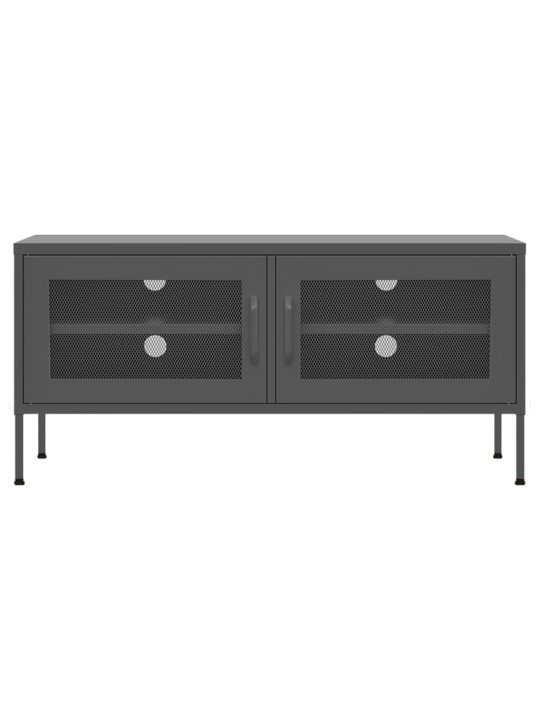 Tv skapītis, 105x35x50 cm, tērauds, antracītpelēks
