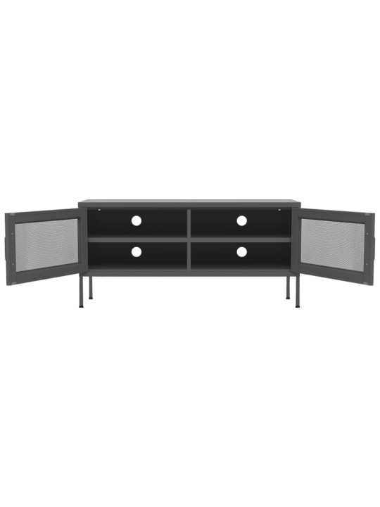 Tv skapītis, 105x35x50 cm, tērauds, antracītpelēks