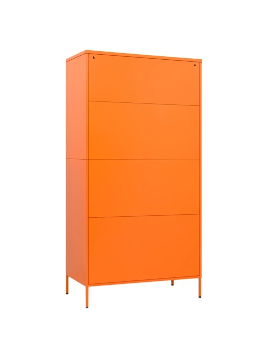 Skapis, 90x50x180 cm, tērauds, oranžs