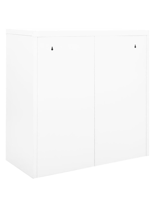 Skapītis ar bīdāmām durvīm, 90x40x90 cm, balts, tērauds