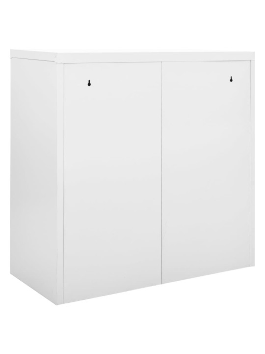 Skapītis ar bīdāmām durvīm, 90x40x90 cm, pelēks, tērauds