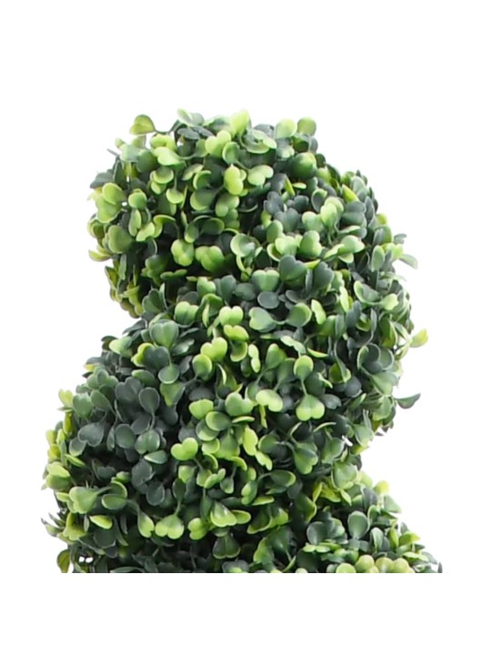 Mākslīgais spirālveida buksis ar podiņu, zaļš, 59 cm