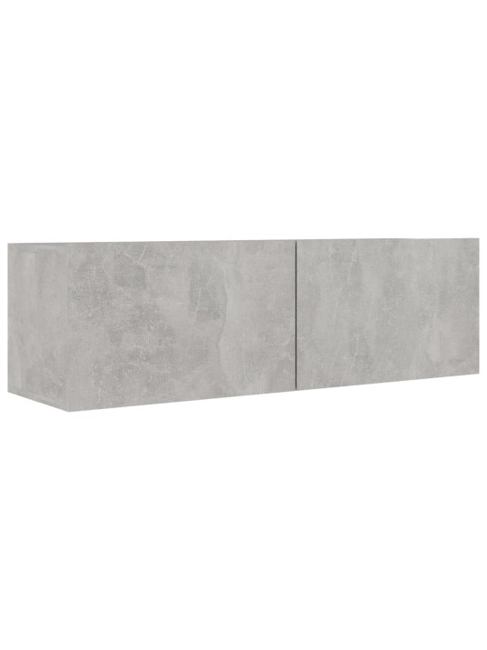 Tv skapīši, 4 gab., betona pelēki 100x30x30cm inženierijas koks