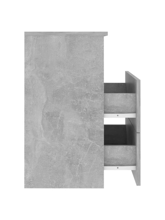 Naktsskapīši, 2 gab., betonpelēki, 50x32x60 cm