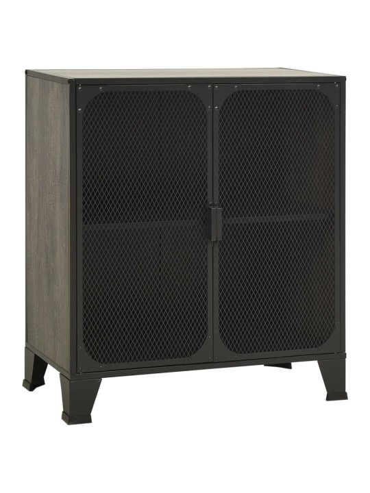 Skapītis, pelēks, 72x36x82 cm, metāls un mdf