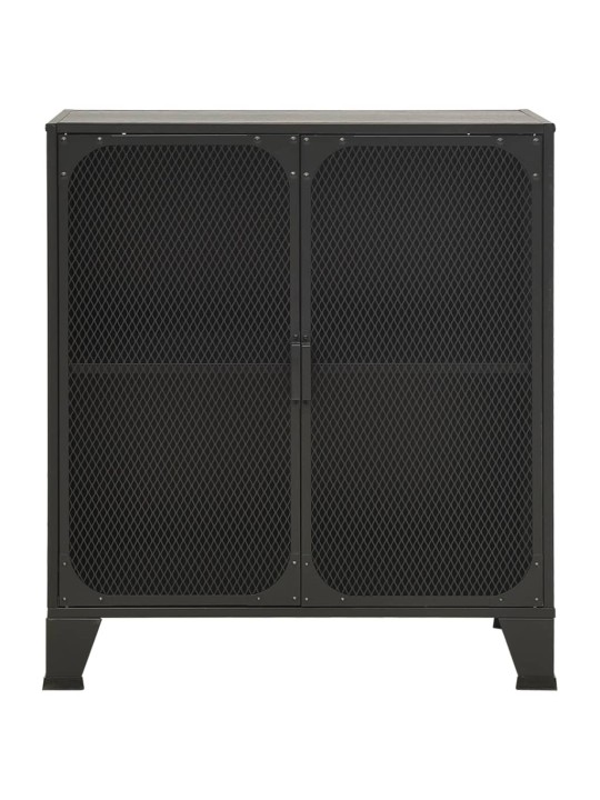Skapītis, pelēks, 72x36x82 cm, metāls un mdf