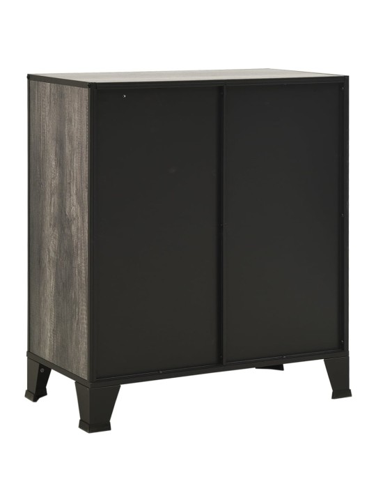 Skapītis, pelēks, 72x36x82 cm, metāls un mdf