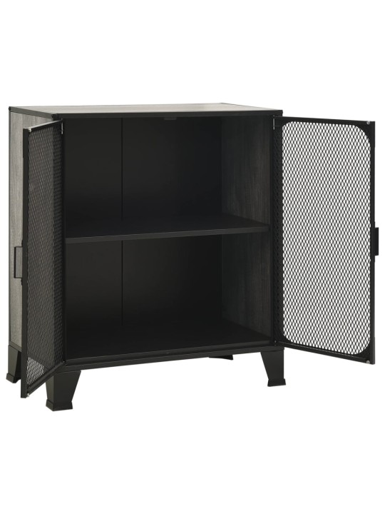 Skapītis, pelēks, 72x36x82 cm, metāls un mdf