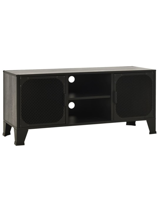 Tv skapītis, pelēks, 105x36x47 cm, metāls un mdf