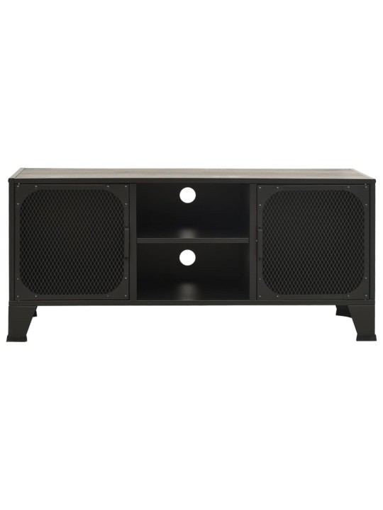 Tv skapītis, pelēks, 105x36x47 cm, metāls un mdf