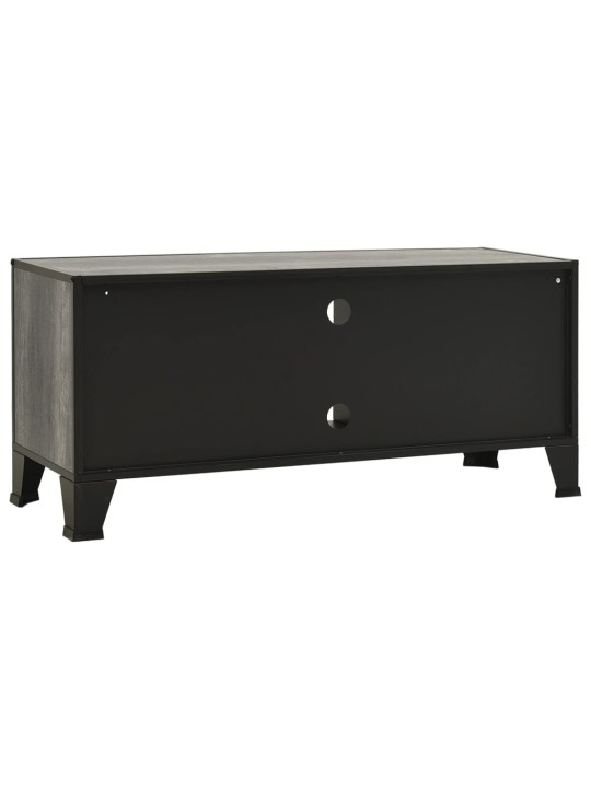 Tv skapītis, pelēks, 105x36x47 cm, metāls un mdf