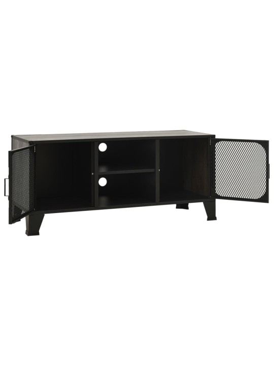 Tv skapītis, pelēks, 105x36x47 cm, metāls un mdf