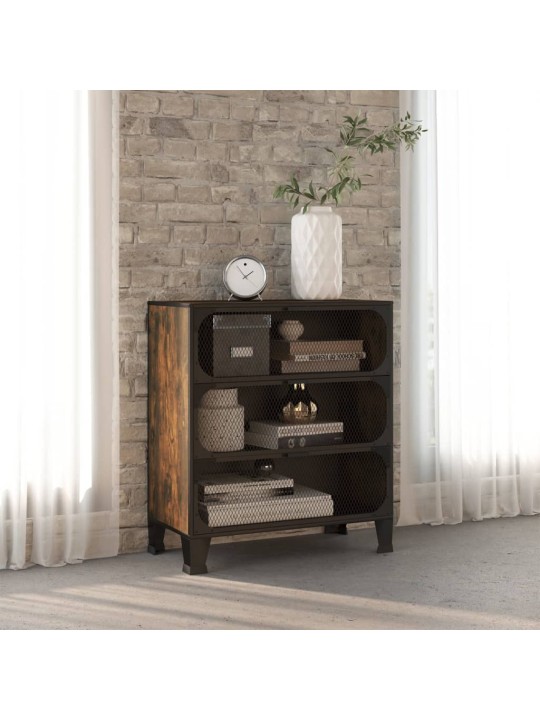 Skapītis, senatnīgi brūns, 72x36x82 cm, metāls un mdf