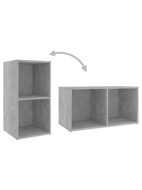 Tv plaukti, 2 gab. betona pelēki 72x35x36,5cm inženierijas koks