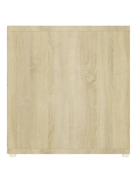 Tv plaukti, 2 gb. balti, ozolkoka 107x35x37cm inženierijas koks