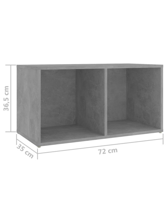 Tv plaukti, 2 gab. betona pelēki 72x35x36,5cm inženierijas koks