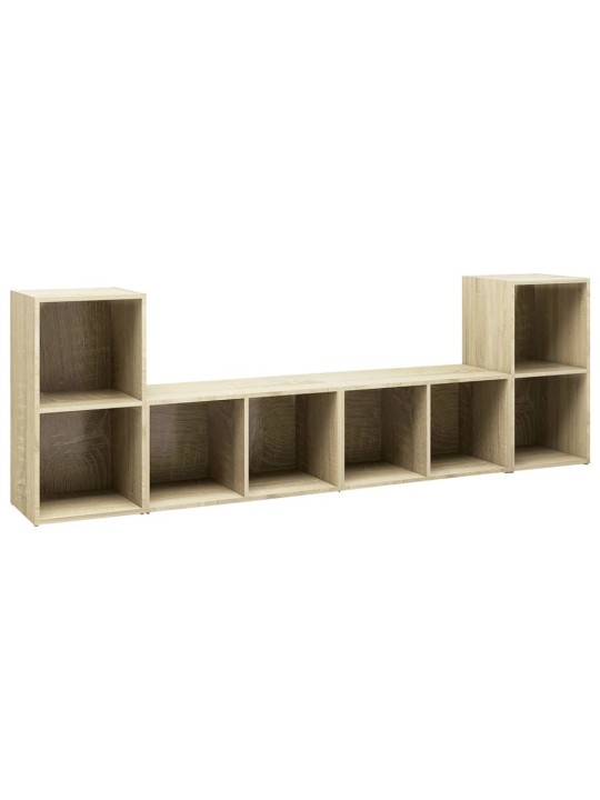 Tv plaukti, 4 gb., ozolkoka krāsa, 72x35x36,5 cm
