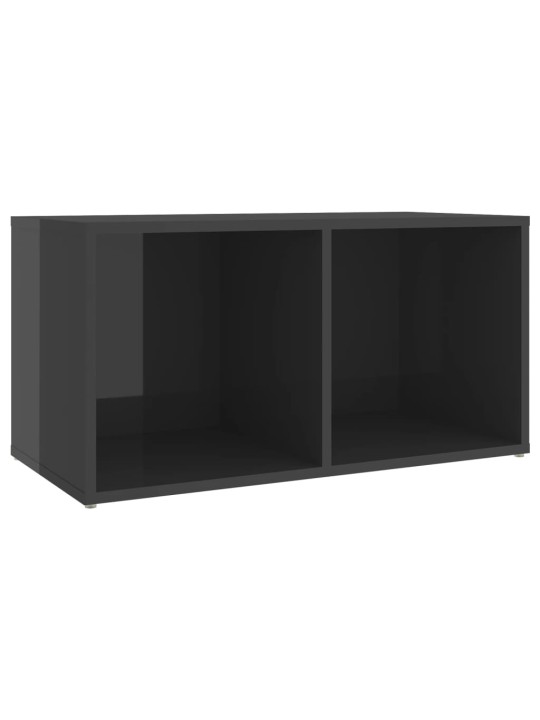 Tv plaukti, 4 gb. spīdīgi pelēki 72x35x36,5cm inženierijas koks