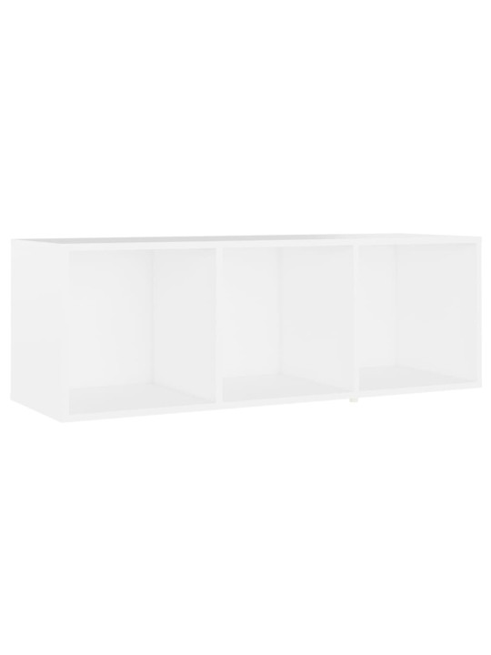 Tv plaukti, 4 gab., balti, 107x35x37 cm, inženierijas koks