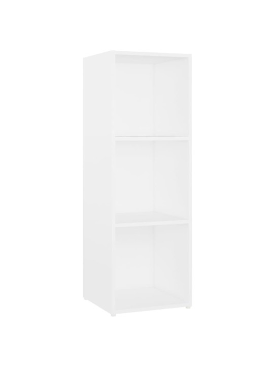 Tv plaukti, 4 gab., balti, 107x35x37 cm, inženierijas koks