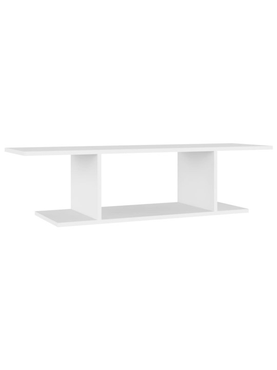 Sienas tv plaukts, balts, 103x30x26,5 cm