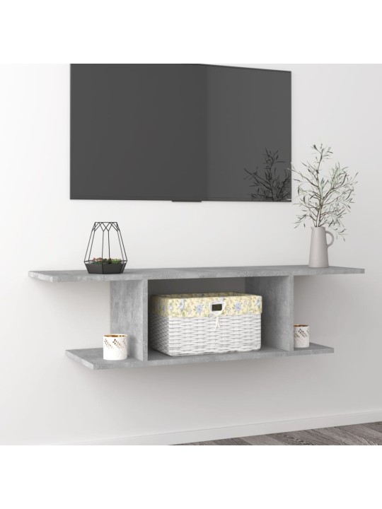 Sienas tv skapītis, betona pelēks, 103x30x26,5 cm
