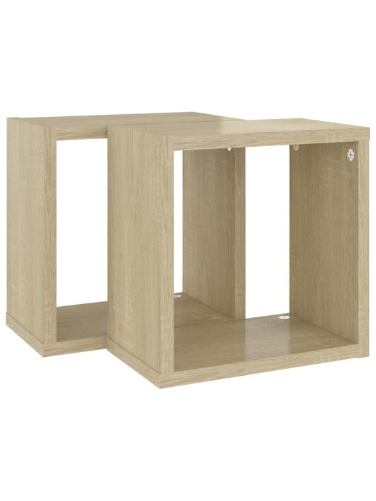 Kuba formas sienas plaukti, 2 gab., 26x15x26 cm, ozolkoka