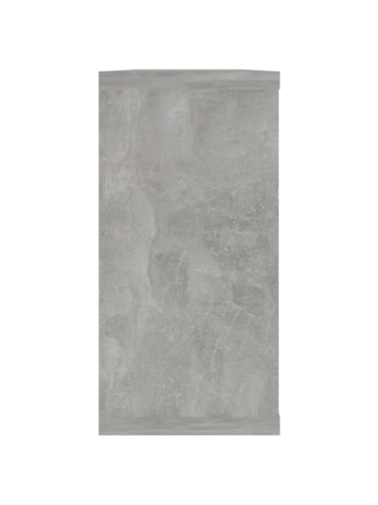 Sienas plaukti, 2 gb., betonpelēki, 100x15x30 cm