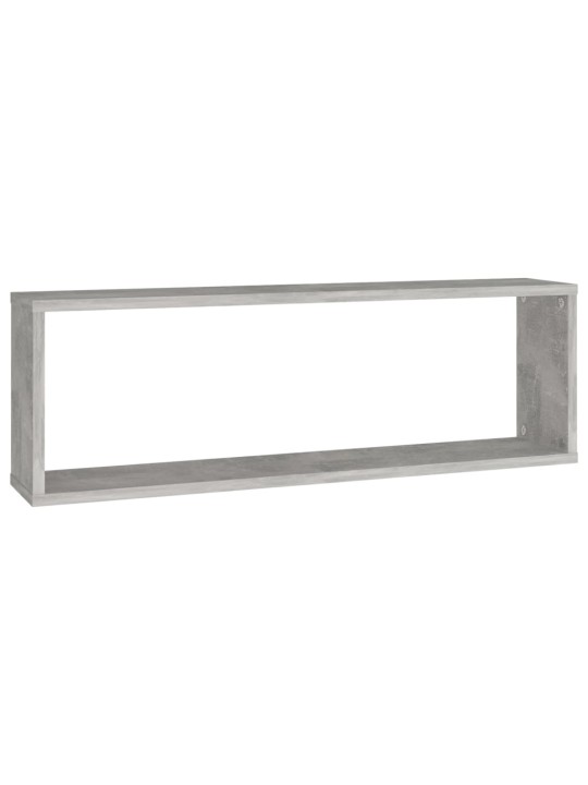Sienas plaukti, 2 gb., betonpelēki, 80x15x26,5 cm