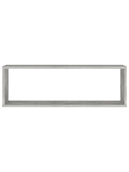 Sienas plaukti, 2 gb., betonpelēki, 80x15x26,5 cm