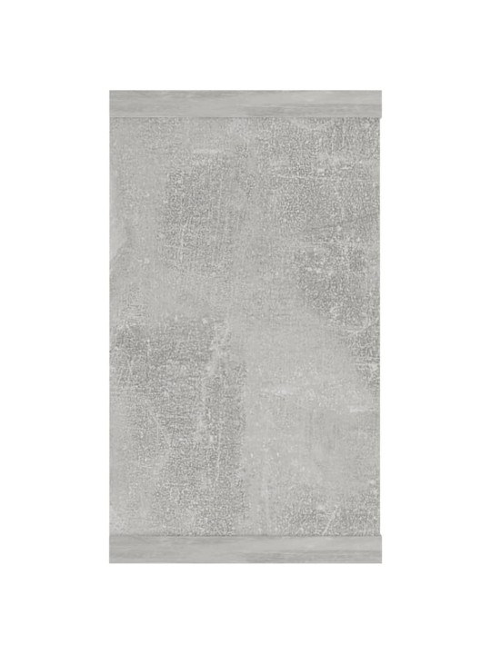 Sienas plaukti, 2 gb., betonpelēki, 80x15x26,5 cm