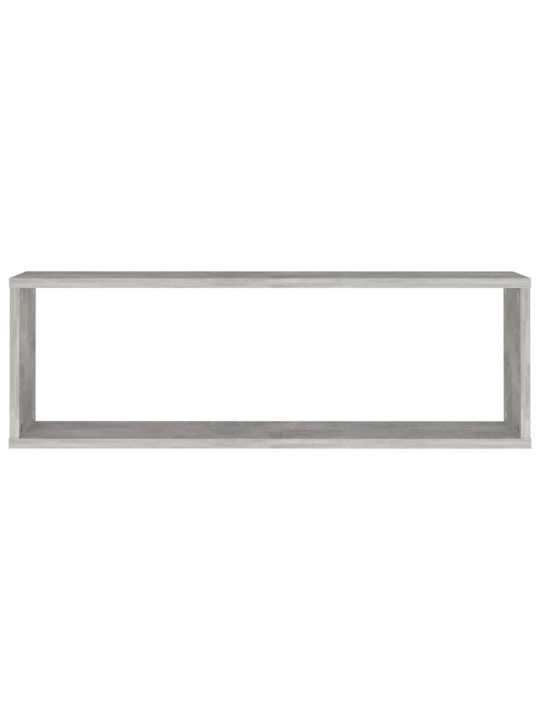 Sienas plaukti, 4 gb., betonpelēki, 80x15x26,5 cm