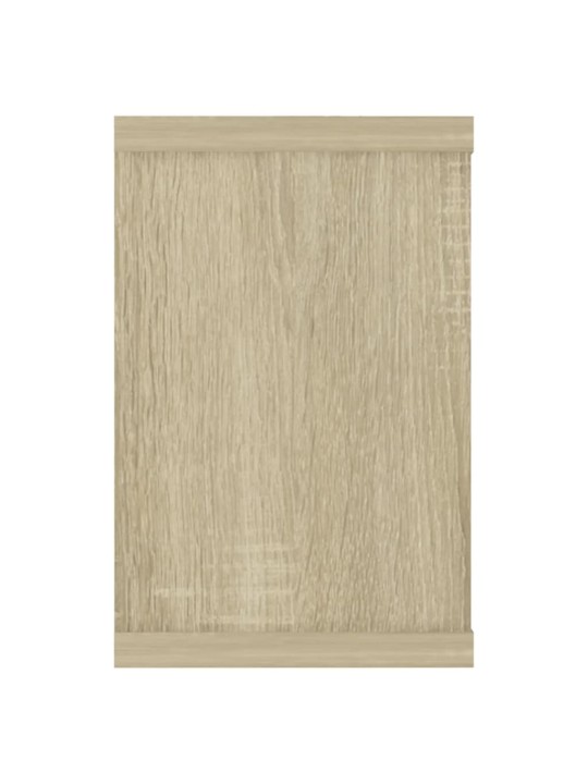 Kuba formas sienas plaukti, 6 gab., ozolkoka, 60x15x23 cm